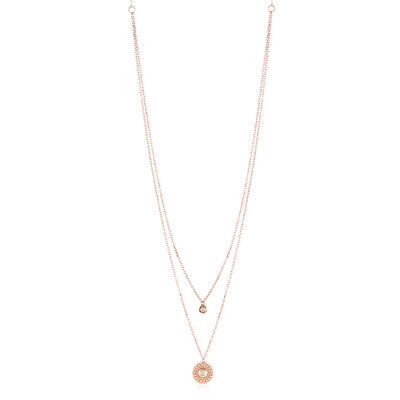 Gouden halsketting met FL (D) Diamanten