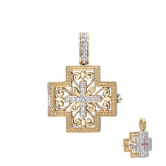 Gouden hanger met SI2 (H) Diamanten (Dallas Prince Designs)