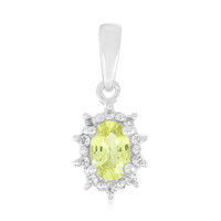 Zilveren hanger met een Braziliaanse chrysoberiil