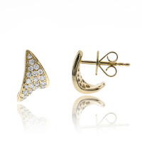 Gouden oorbellen met I1 (H) Diamanten (CIRARI)