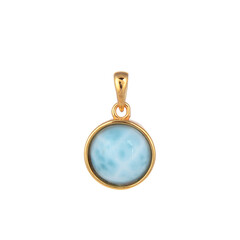 Zilveren hanger met een larimar