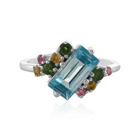 Zilveren ring met een Ratanakiri zirkoon