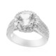 Zilveren ring met een danburiet