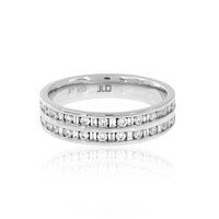 Platinaen ring met SI2 diamanten