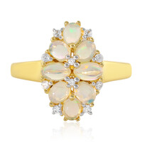 Zilveren ring met Welo-opalen
