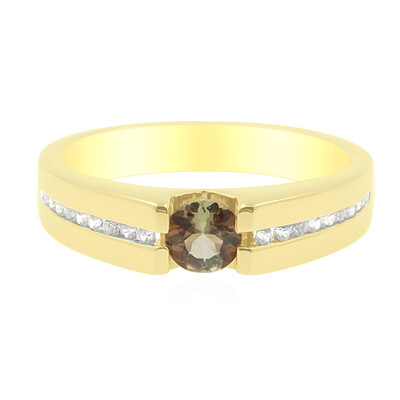 Gouden ring met een andalusiet (de Melo)