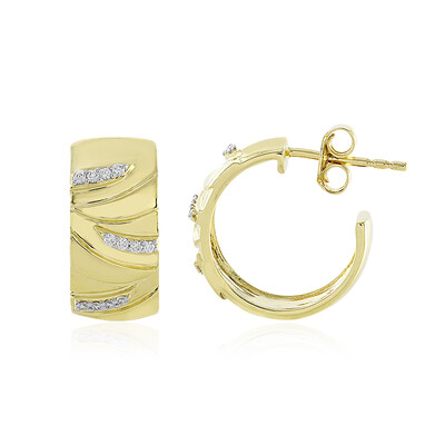 Gouden oorbellen met Loepzuivere (F) Diamanten (LUCENT DIAMONDS)
