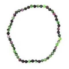 Armband met robijn zoisietstenen