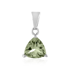 Zilveren hanger met een groene amethist