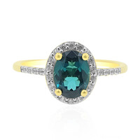 Gouden ring met een Braziliaanse indoliet