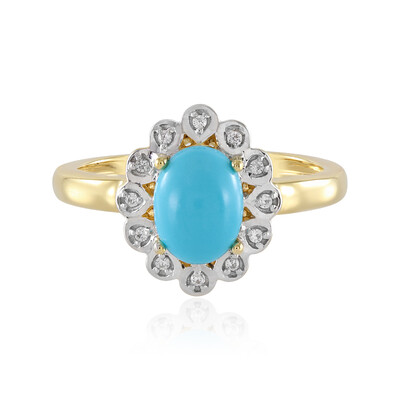 Zilveren ring met een Sleeping Beauty Turkoois