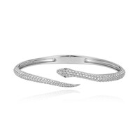 Zilveren armband met witte topaasstenen