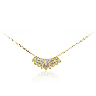 Gouden halsketting met SI1 (H) Diamanten