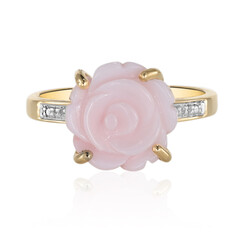Zilveren ring met een parelmoer