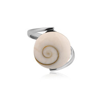 Zilveren ring met een Shiva oog (Bali Barong)