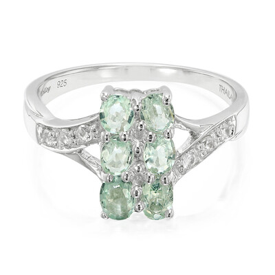 Zilveren ring met Paraiba toermalijnen