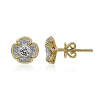 Gouden oorbellen met Diamanten SI1 (G)