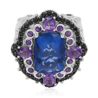 Zilveren ring met een kleurwissel fluoriet (Dallas Prince Designs)
