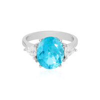 Zilveren ring met een Paraiba Topaas