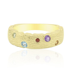 Zilveren ring met een Zwitsers-blauwe topaas