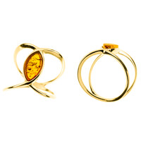 Zilveren ring met een Baltische barnsteen