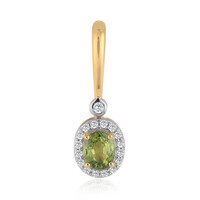 Gouden hanger met een Groene Queensland Saffier (Mark Tremonti)