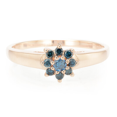 Zilveren ring met een Fancy diamant