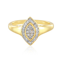 Zilveren ring met I2 (I) Diamanten