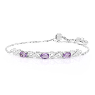 Zilveren armband met amethisten