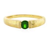 Zilveren ring met een Russische diopsied
