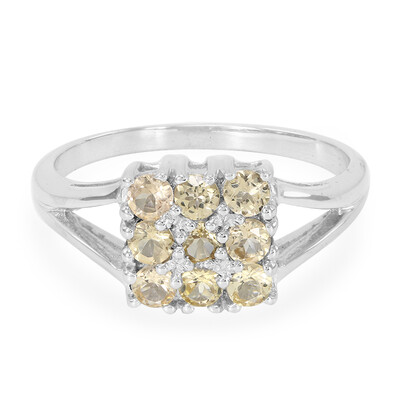 Zilveren ring met keizerlijke-topaasstenen