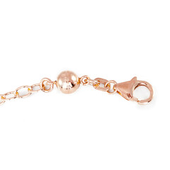 Zilveren magneetsluiting -rose verguld -type 2 -3-6cm- circa 2gr