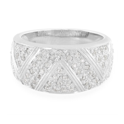 Zilveren ring met zirkonen