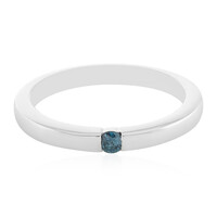 Zilveren ring met een I3 Champagne Diamant