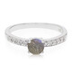 Zilveren ring met een spectroliet