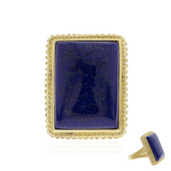 Zilveren ring met een lapis lazuli