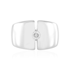 Zilveren ring met een zirkoon (de Melo)