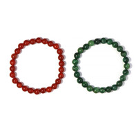 Armband met groene jade