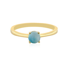 Zilveren ring met een larimar