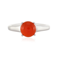 Zilveren ring met een carneool