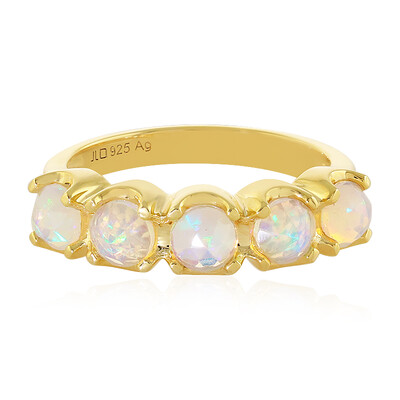 Zilveren ring met Welo-opalen