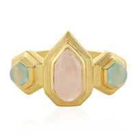 Zilveren ring met een rozen kwarts