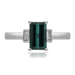 Gouden ring met een indigoliet (CIRARI)