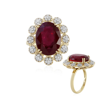 Gouden ring met een Madagaskar Robijn (D'vyere)