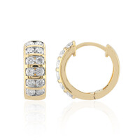 Gouden oorbellen met Diamanten SI1 (G)