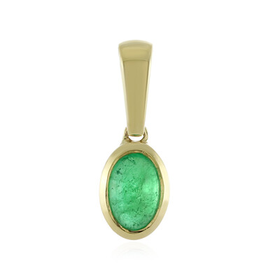 Gouden hanger met een Columbiaanse smaragd