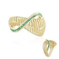 Gouden ring met Colombiaanse smaragden (Ornaments by de Melo)
