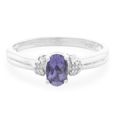 Zilveren ring met een Madagascar ioliet