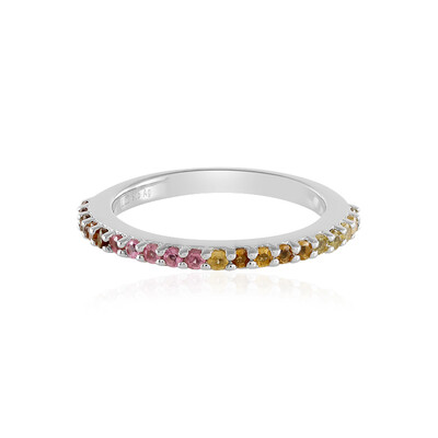 Zilveren ring met toermalijnen