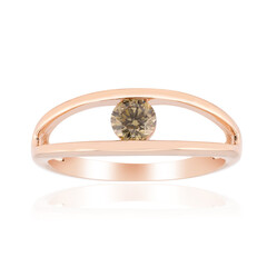 Gouden ring met een VS1 Argyle-Rose de France-Diamant